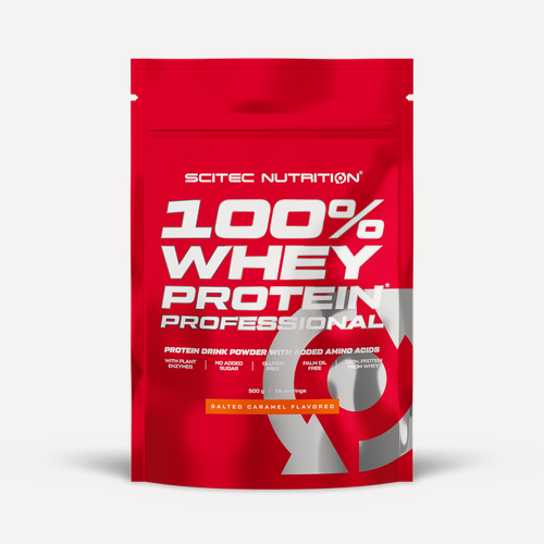 Изображение товара Scitec Nutrition, 100% Whey Protein Professional (500 g) (Соленая карамель)