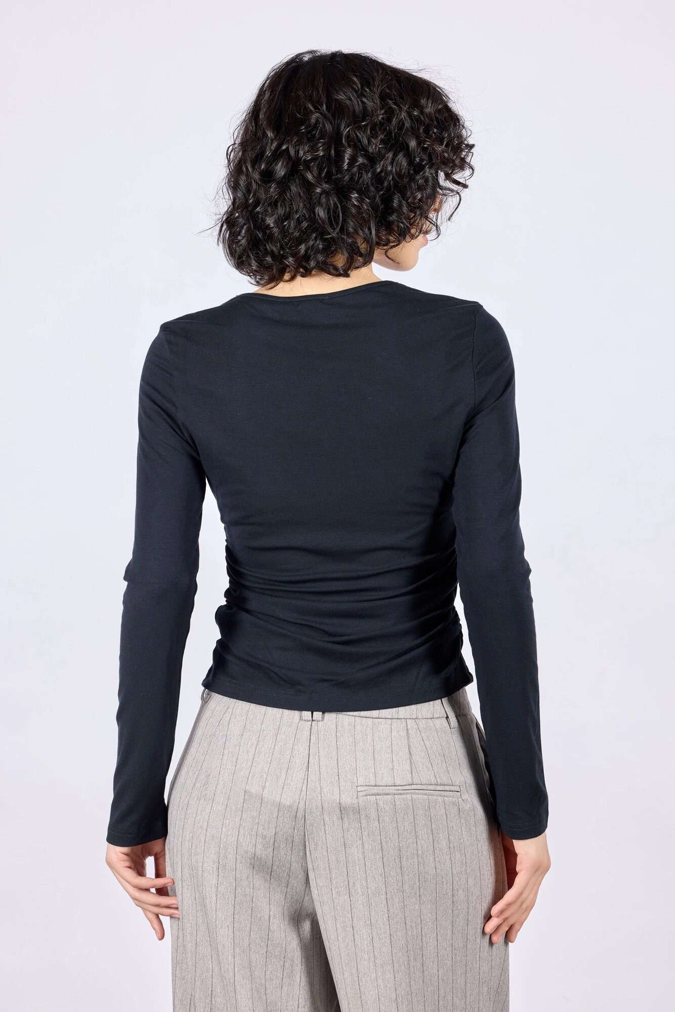 Лонгслив Selfie, размер L, , черный — фото 1