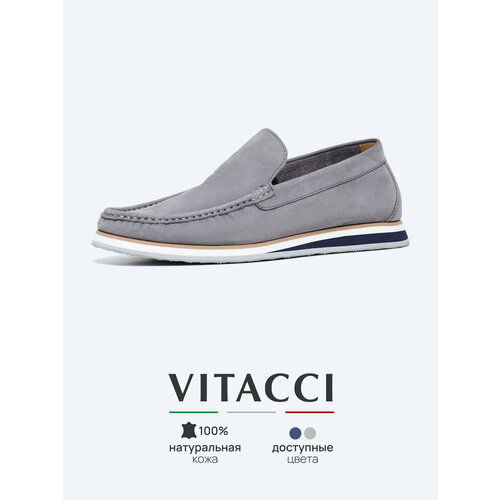 фото Мокасины vitacci, размер 44, серый