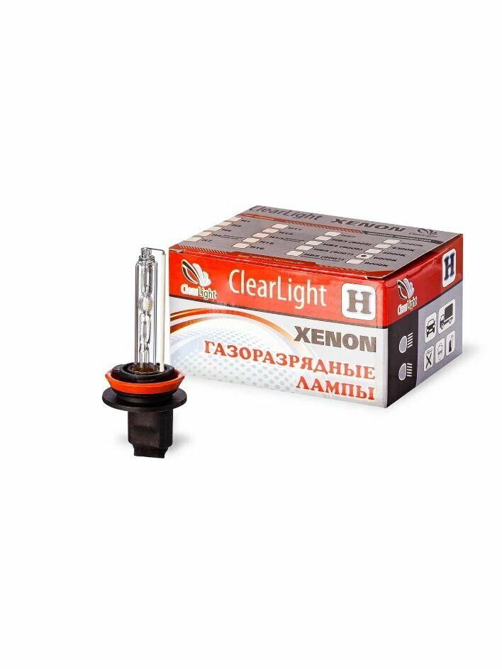 Комплект ксеноновых ламп Clearlight H1 8000K 2 шт, яркий белый свет — фото 1