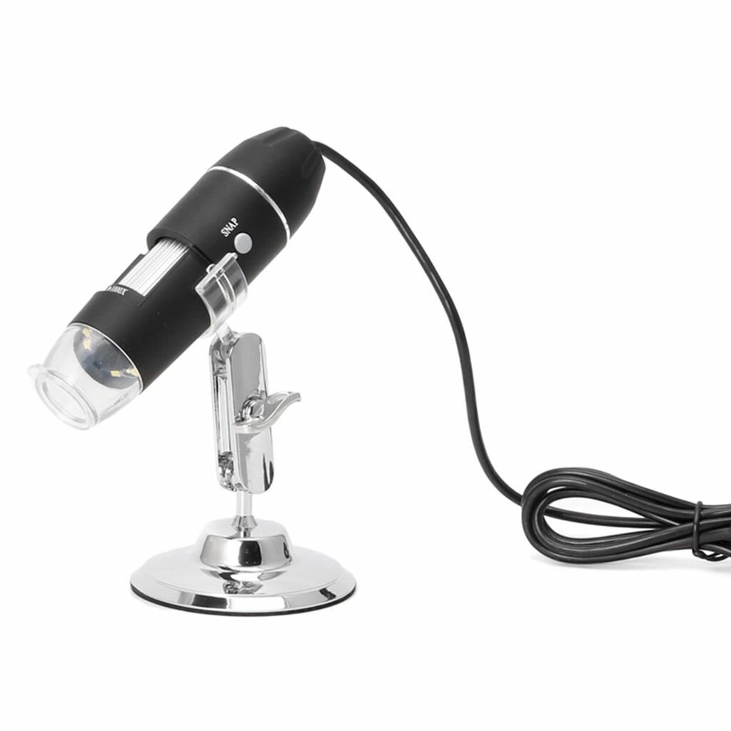 Цифровая подставка для камеры эндоскопа USB-микроскопа с 1600-кратным увеличением