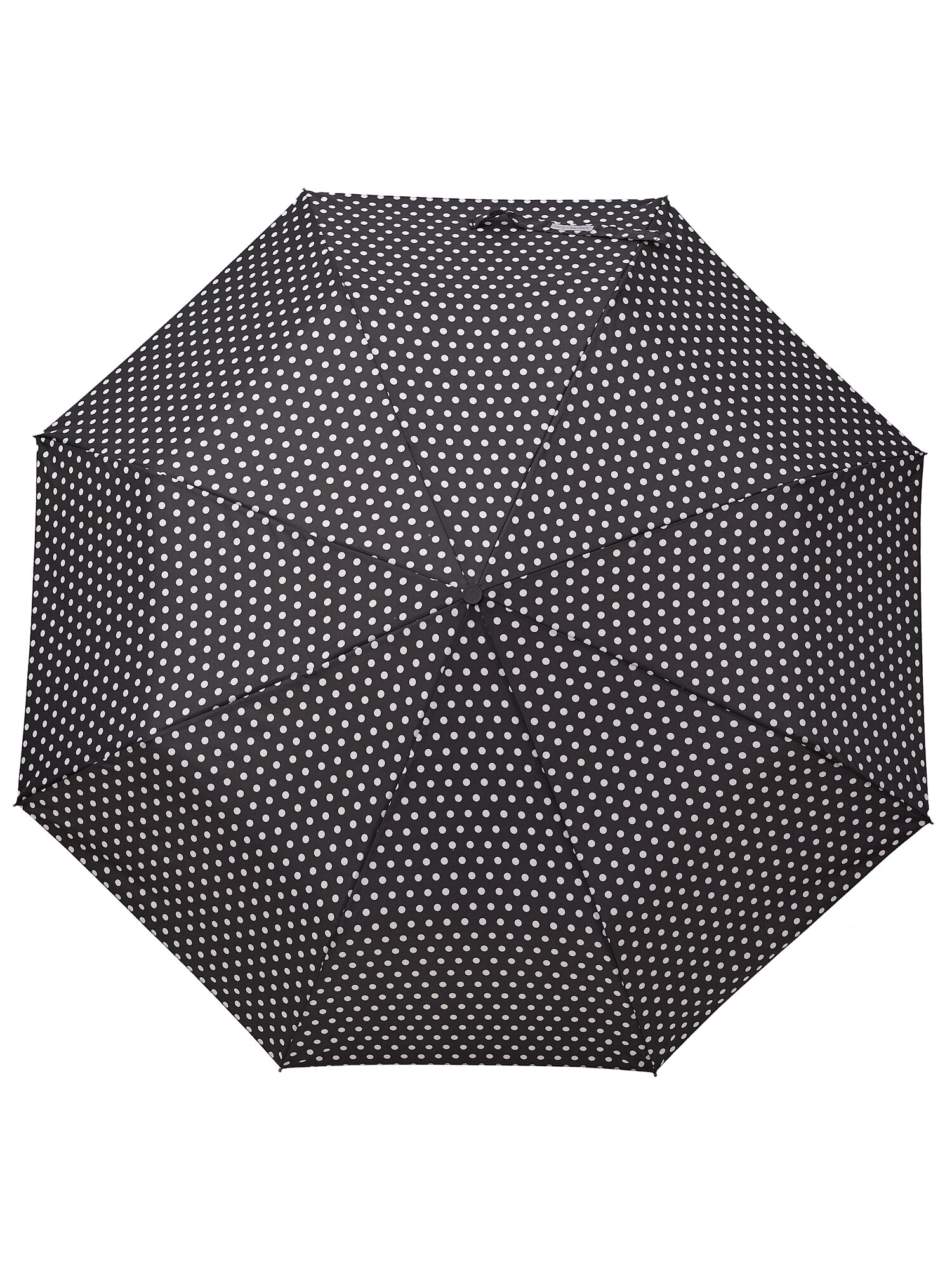 Зонт Henry Backer, черный в белый горох