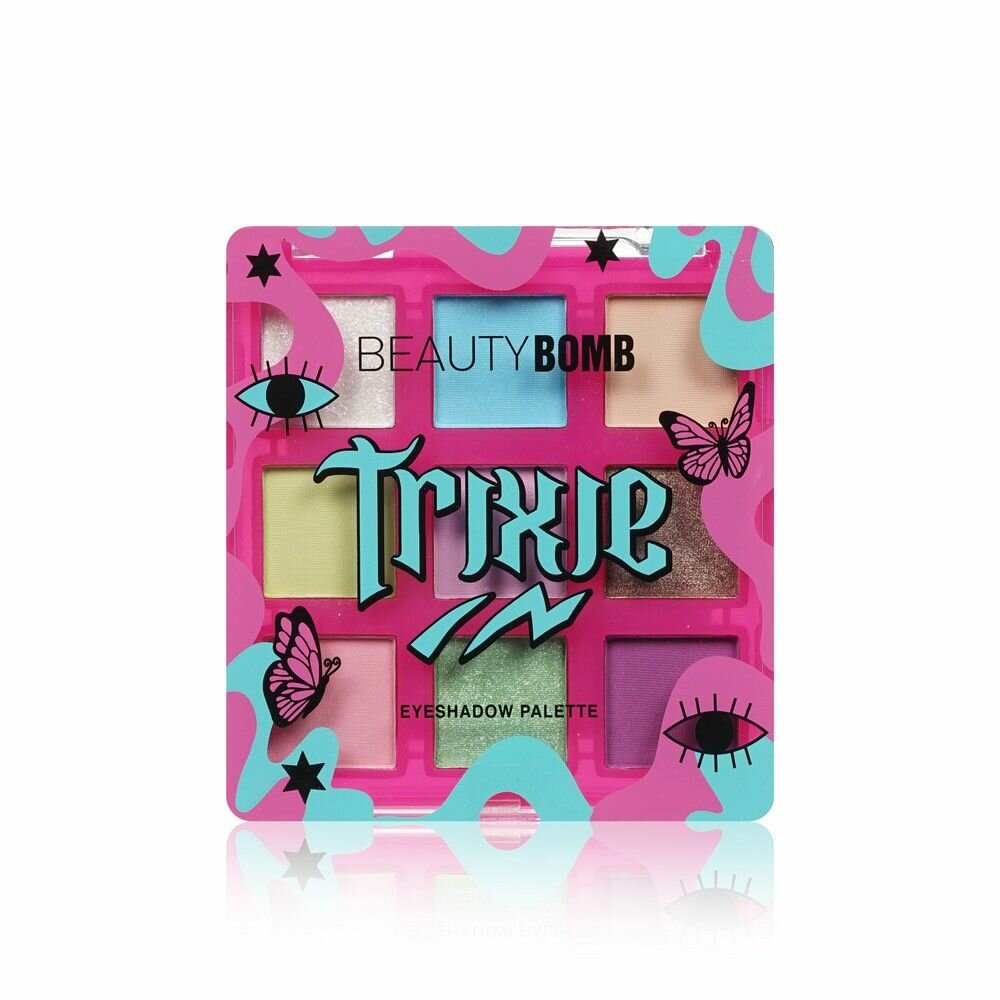 Палетка теней для век Beauty Bomb Trixie, 9 оттенков, 7 г