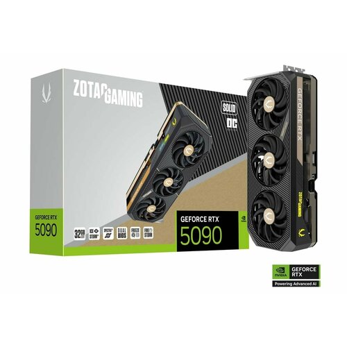 Видеокарта ZOTAC GAMING GeForce RTX 5090 SOLID OC DPHDMI 512 bit 333000₽