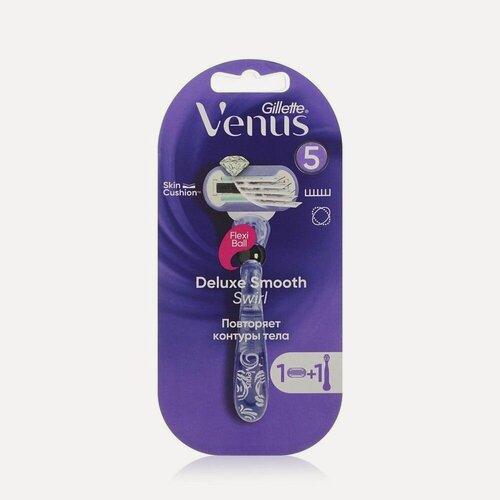 Изображение товара Станок Venus Swirl женский + сменная кассета 1шт