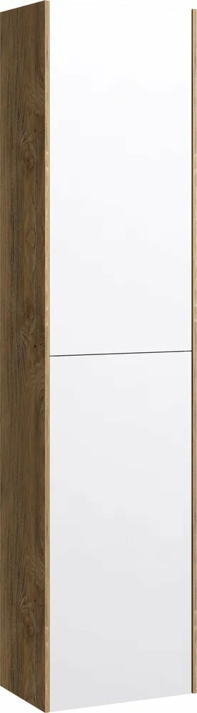 Шкаф-пенал для ванной Aqwella 5 stars Mobi 35 36 4 см белый подвесной