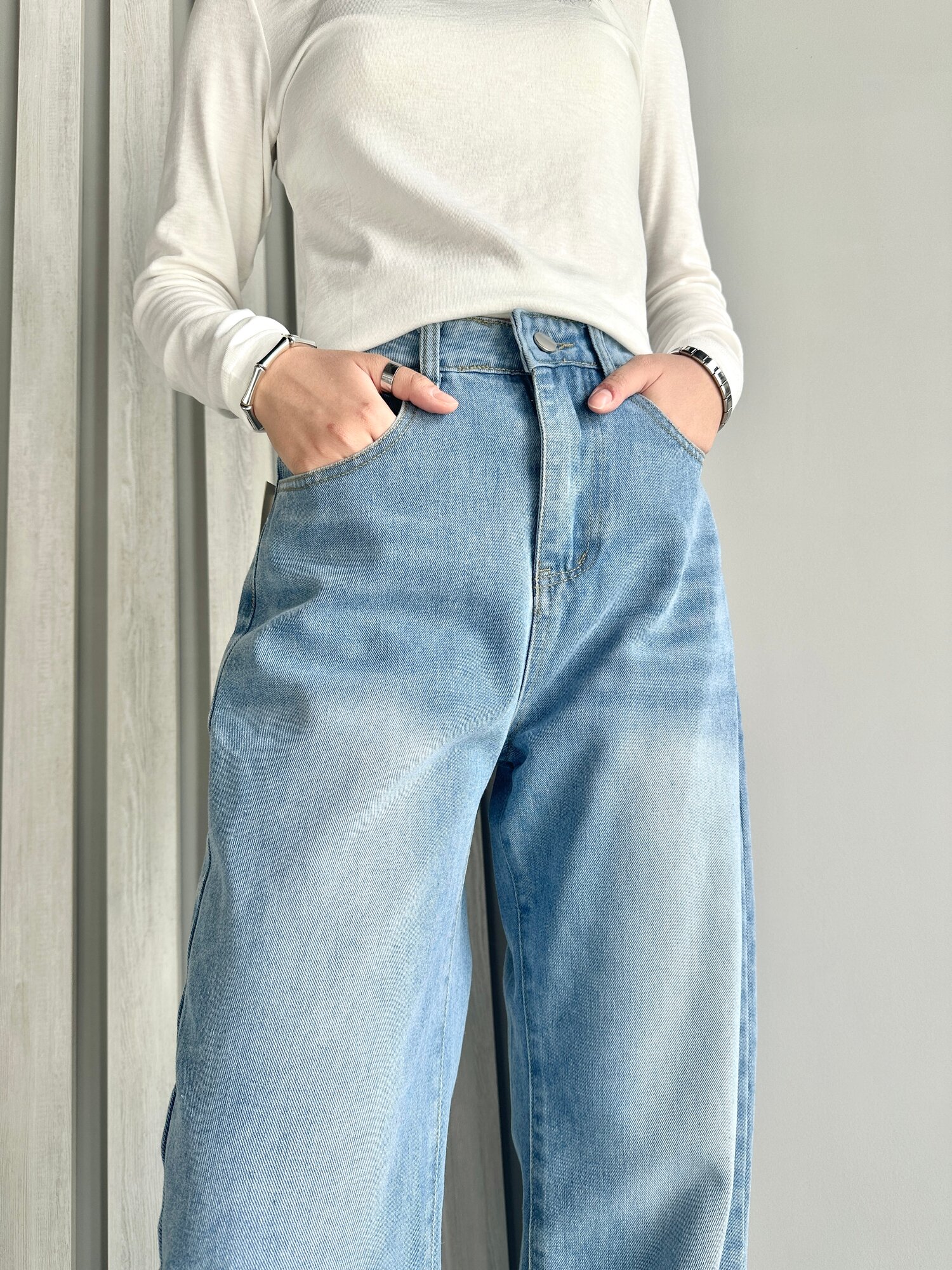 Джегинсы INK Голубой, размер M, голубой — фото 1