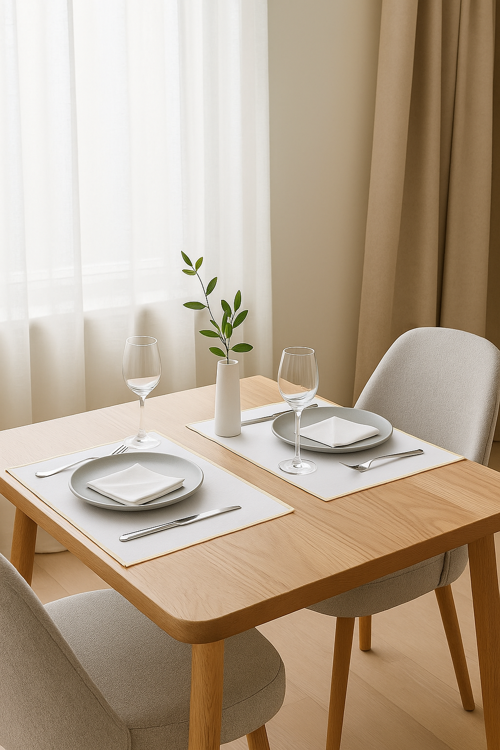 Набор салфеток сервировочных Этель с золотым люрексом - 2 штуки размер 50×50 см цвет белый