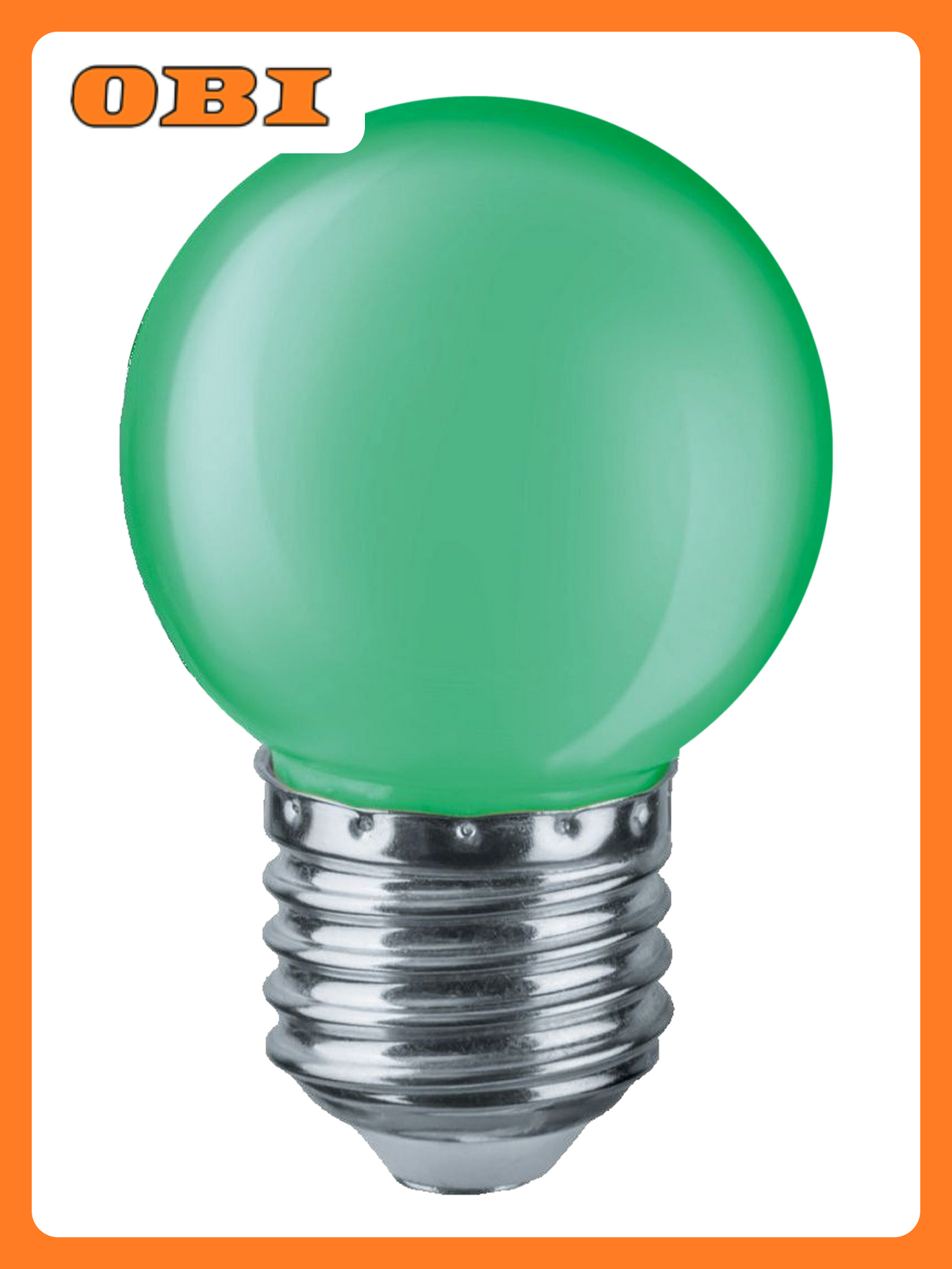 Светодиодная лампа Navigator NLL-G45-1 E 27 1 Вт зеленый шар