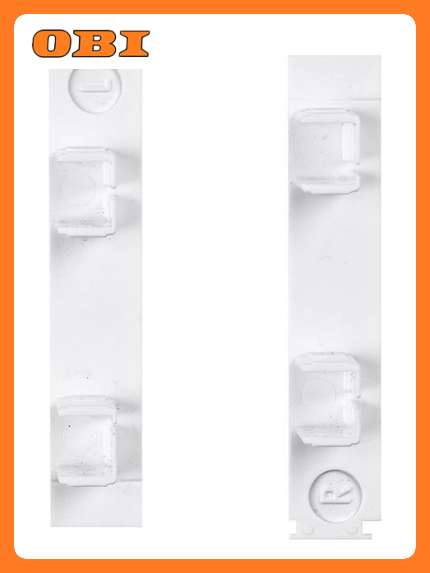 Торцевые заглушки для карниза 2 ряда LEGRAND пластик белый 2 шт