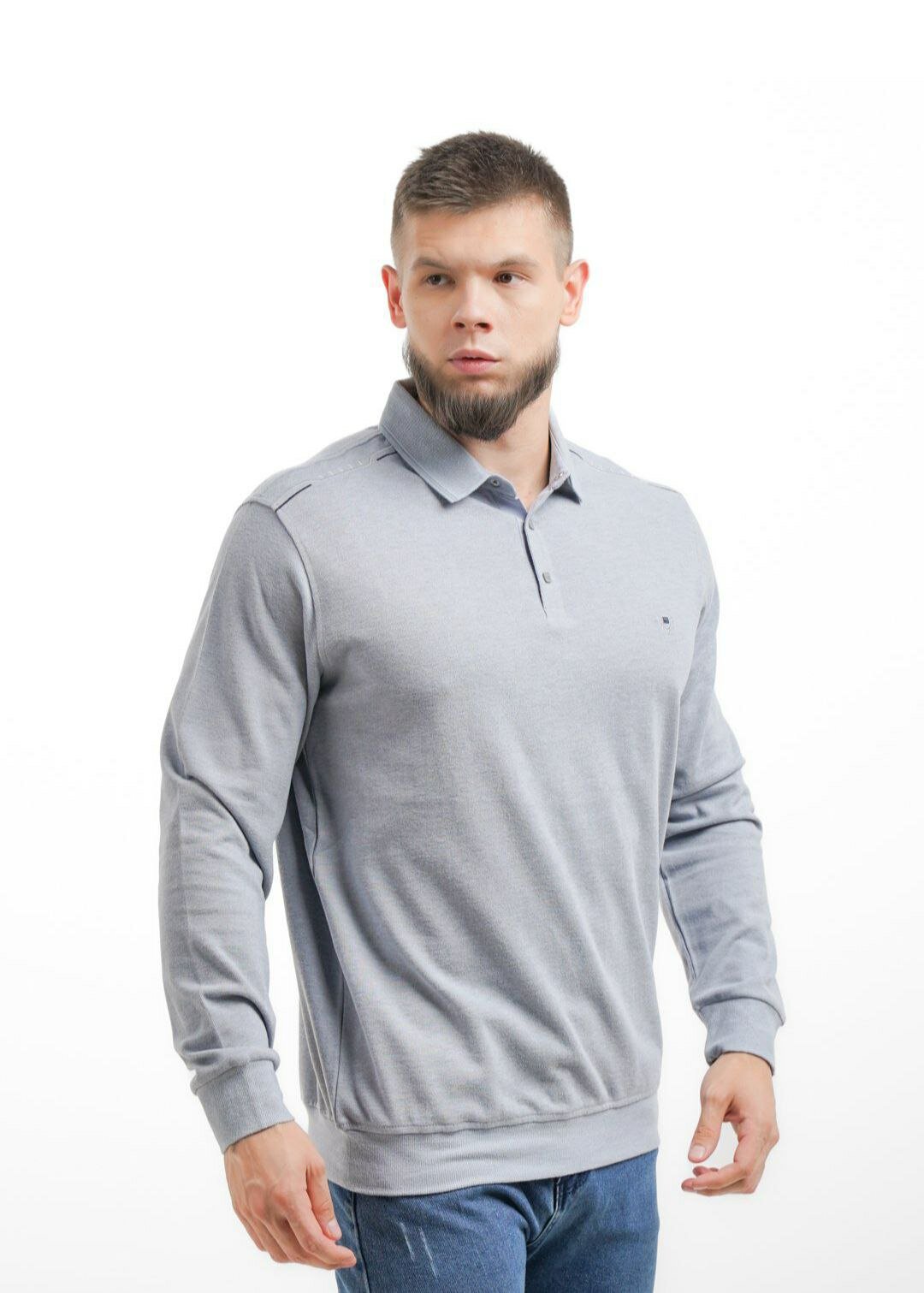 Поло, 1 шт., размер 52, серый 1 — фото 1