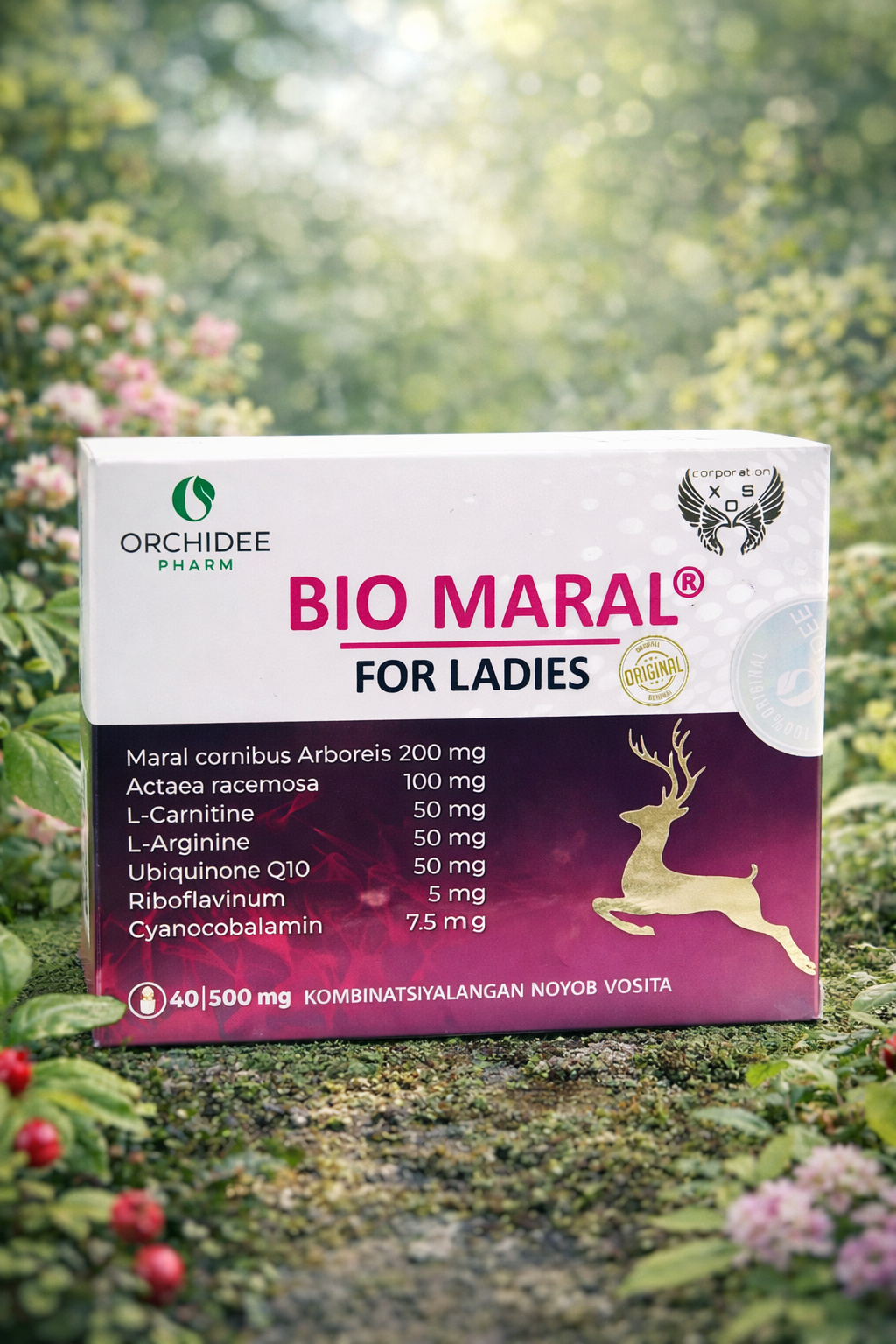 Био Марал для женщин 40 капсул — поддержка женской фертильности и гормонального баланса