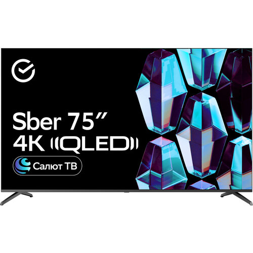75 Телевизор SBER SDX-75UQ5233 RU титан 167598₽