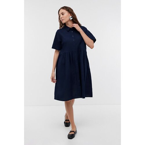 Платье Baon, размер L, синий платье baon женское модель b451068 цвет dark navy размер xs
