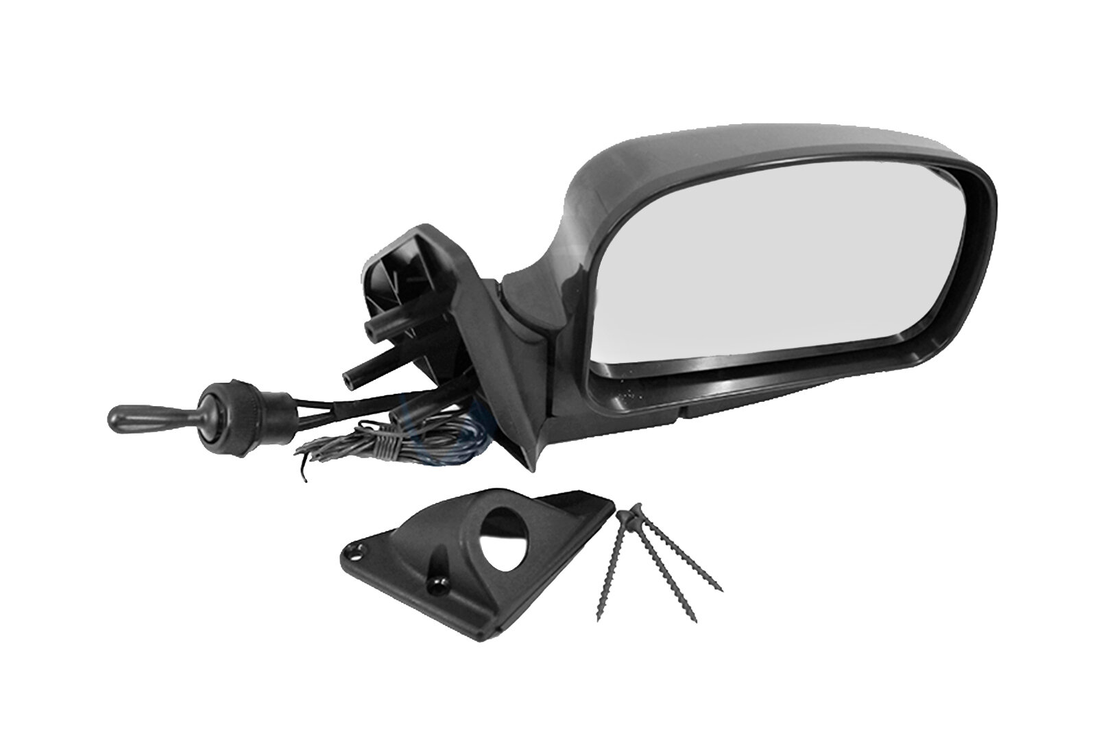 Зеркало боковое ВАЗ-2108 люкс правое, хром, трос, обогрев