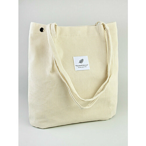 фото Сумка шоппер lotoc r1zenbag, фактура матовая, бежевый