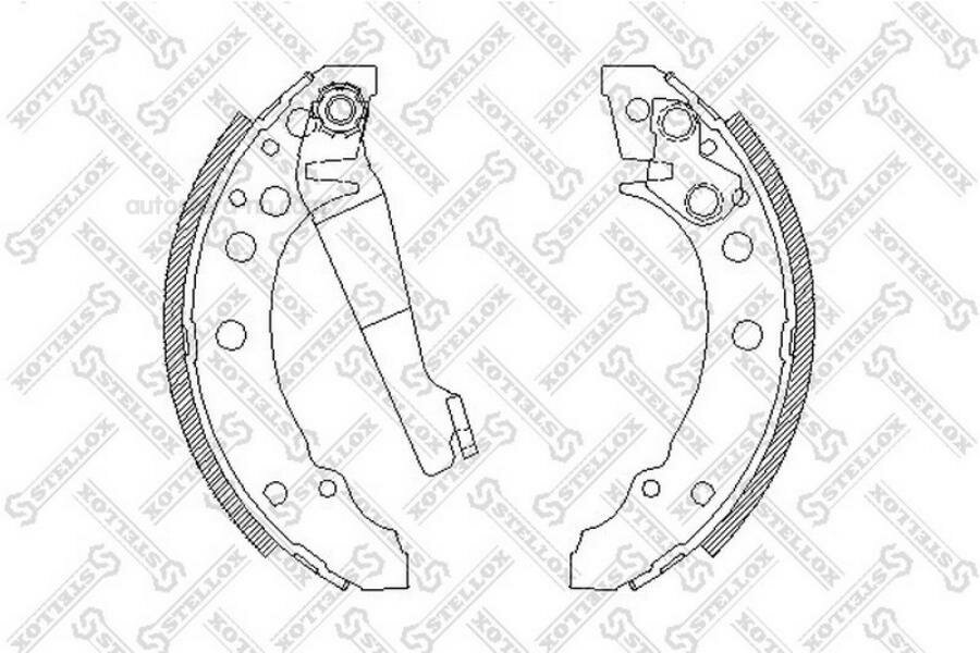 STELLOX 056100SX Колодки барабанные AUDI 80 <86, VW GOLF <91/PASSAT <88
