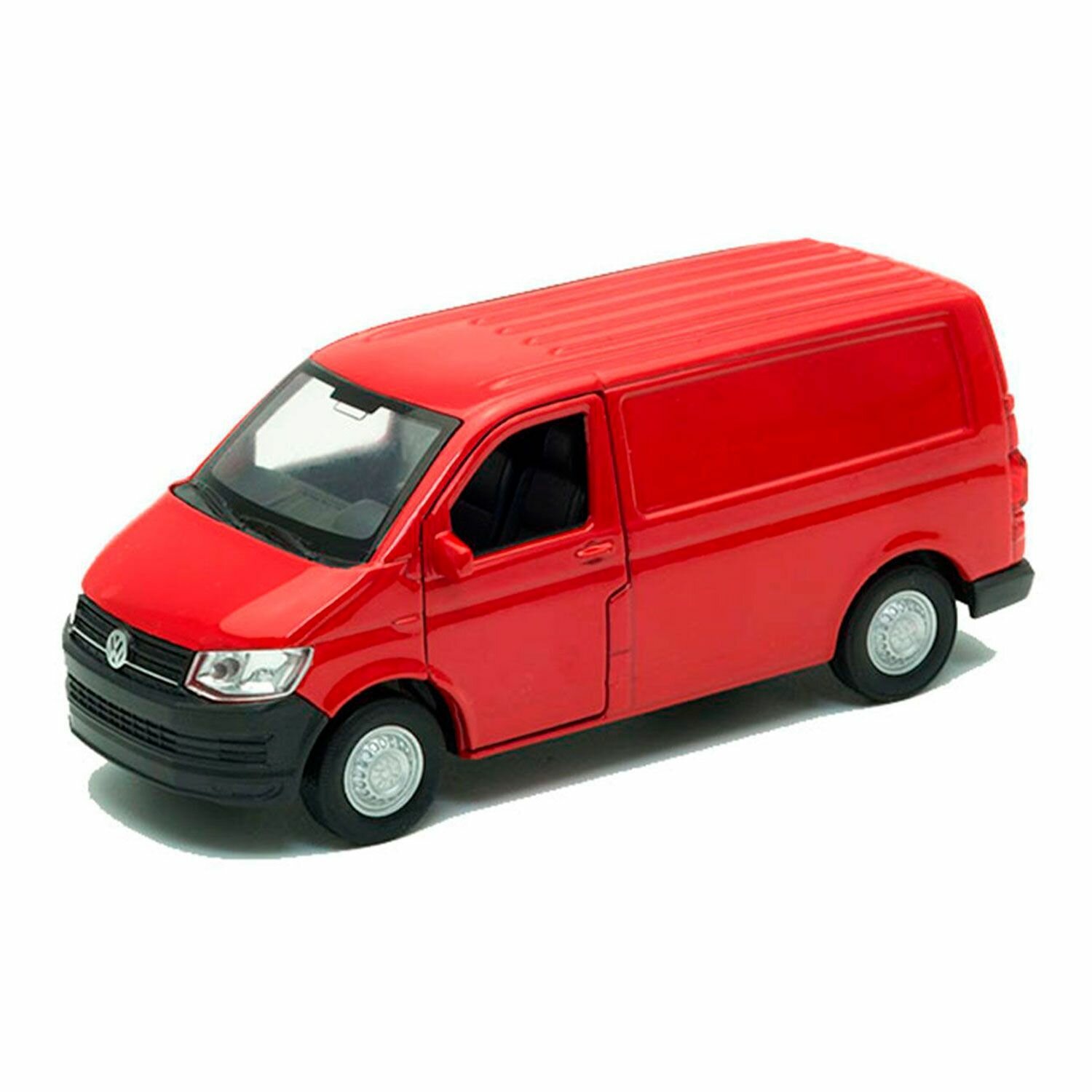 Игрушка Модель 1:38 Volkswagen Transporter T6 Van, 43762W красный