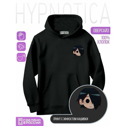 фото Толстовка hypnotica, размер xs, черный