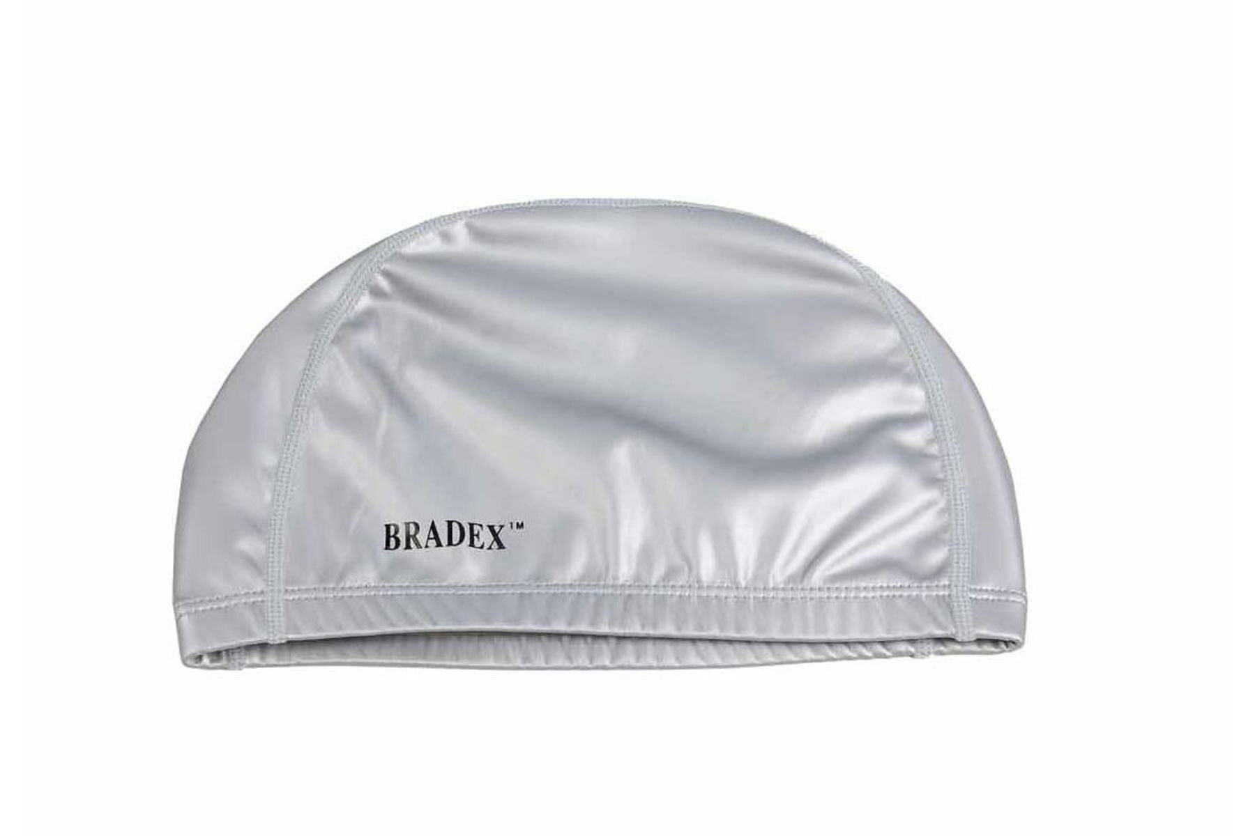 Шапочка для плавания Bradex ткань с покрытием серый - фото №8