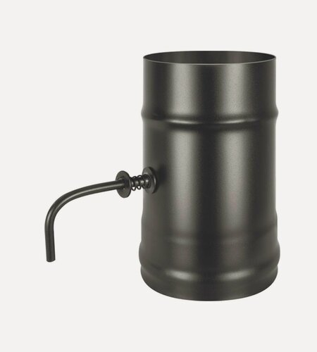 Изображение товара Шибер нерж. поворотный BLACK (AISI 430/0,8мм) диаметр дымохода: 150 мм