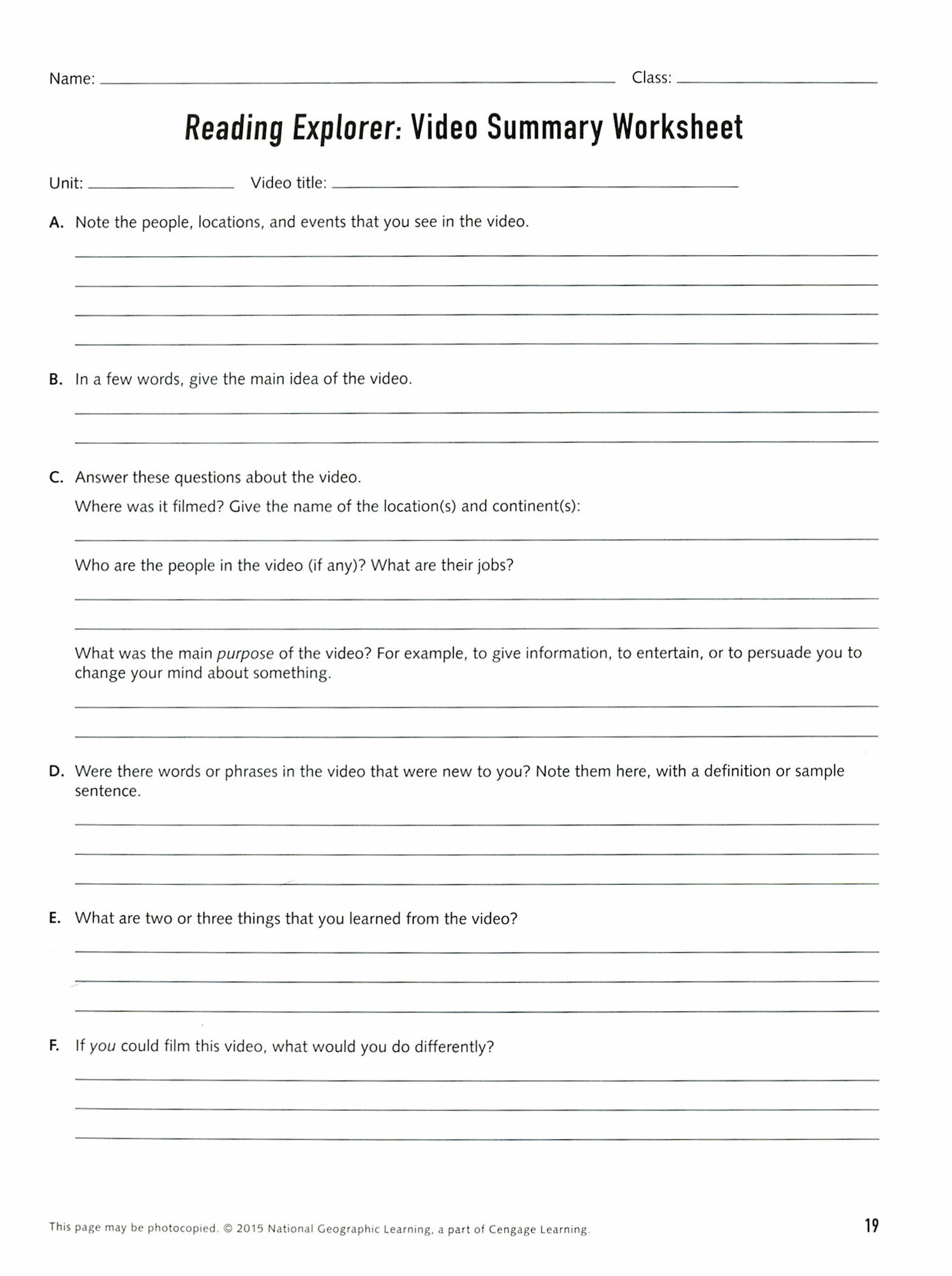 Douglas, Bohlke, Hubley "Reading Explorer 3. Teacher's Guide" офсетная - фото №3