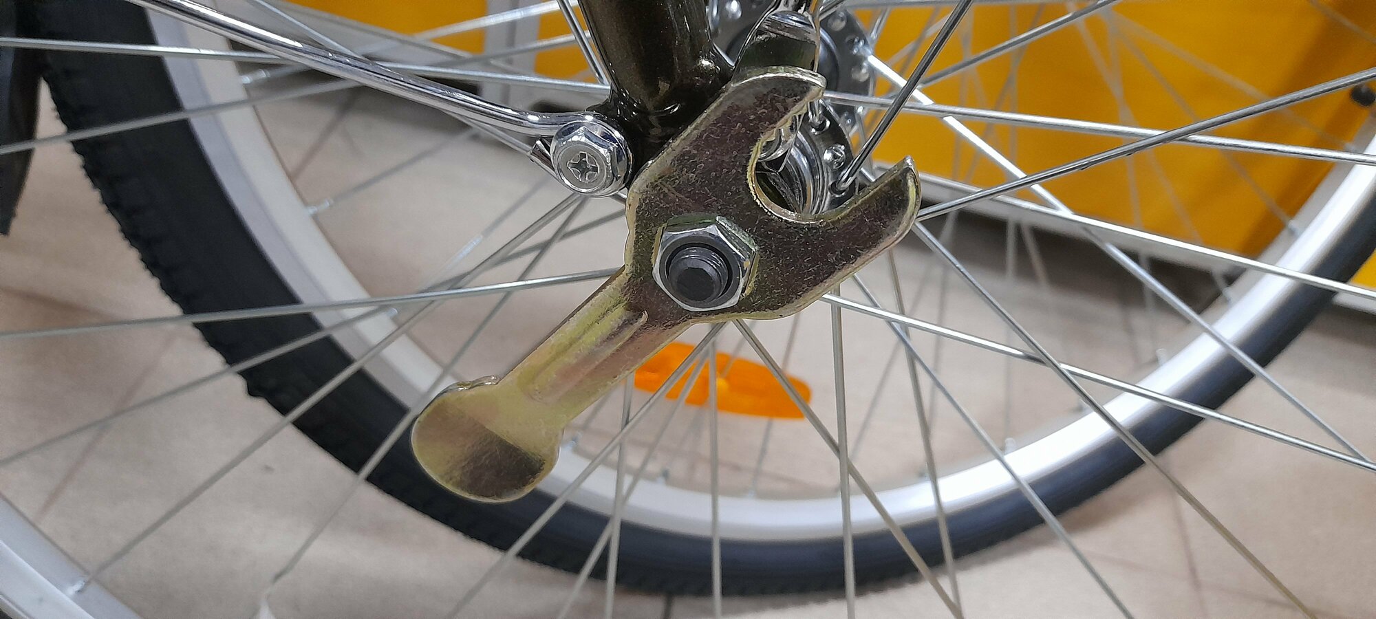 Ключ (комбинированный) велосипеда №15 + монтажка (комплект 2 штуки)