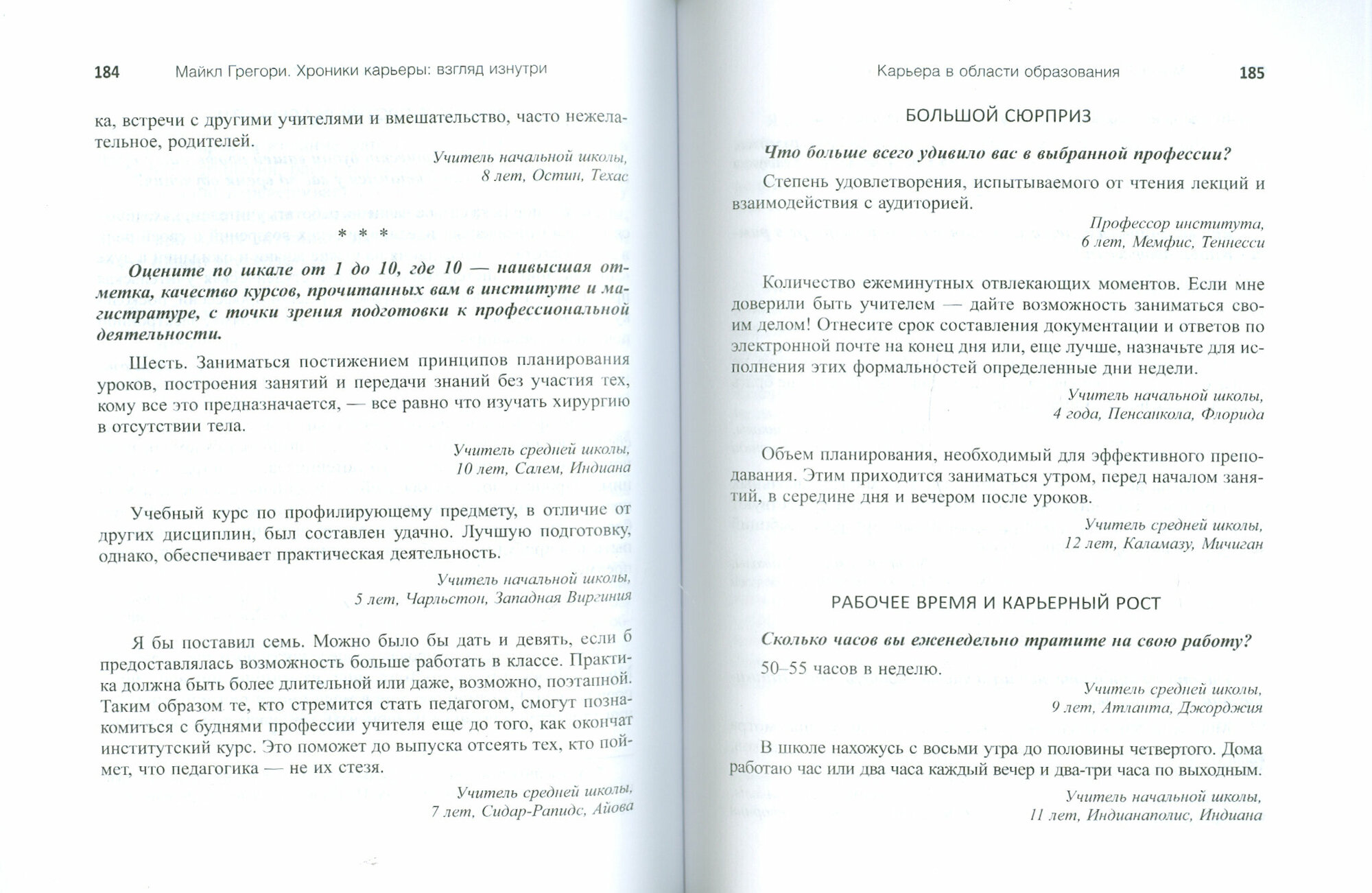 Хроники карьеры: взгляд изнутри. Профессионалы о хорошем и плохом в своих профессиях