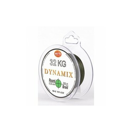 Леска плетёная WFT KG ROUND DYNAMIX Green 300/035