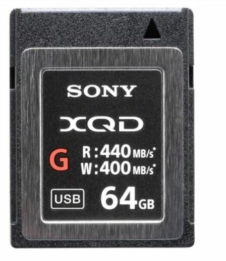 Карта памяти Sony XQD 64GB 440R/400W (QD-G64F)