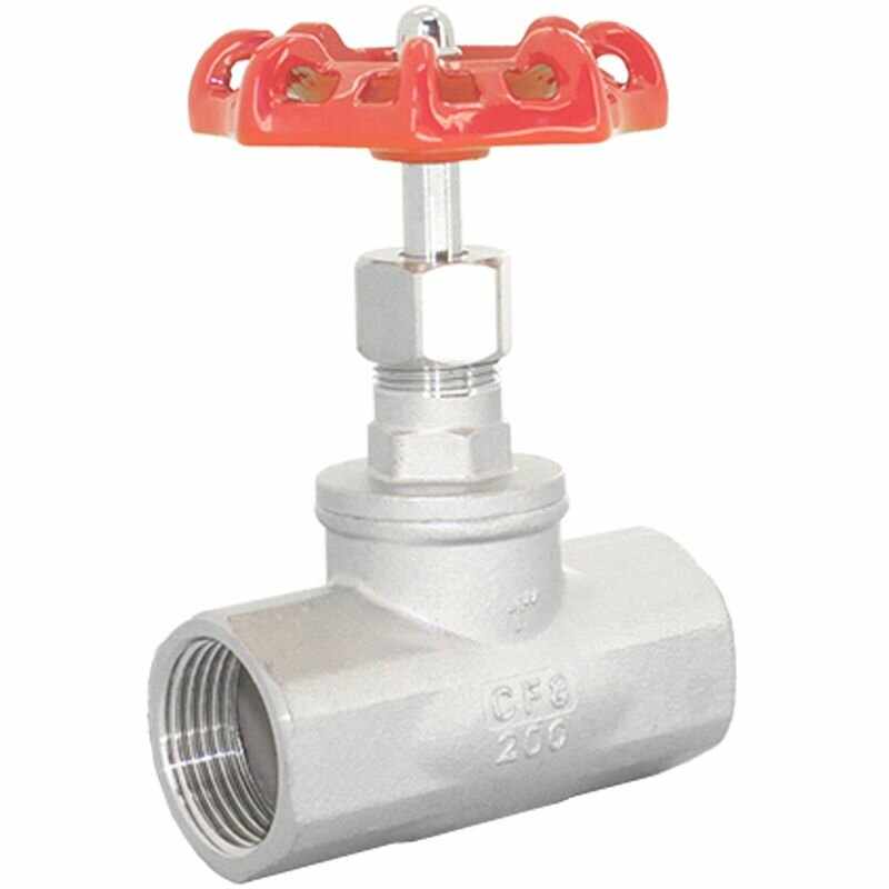 фото Вентиль запорный муфтовый нержавеющий, AISI304 DN25 (1"), (CF8), PN64