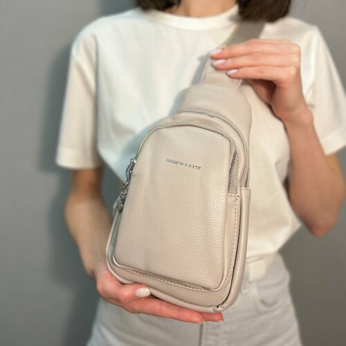 фото Сумка слинг 3718, фактура рельефная, зернистая, матовая, фиолетовый bear's market