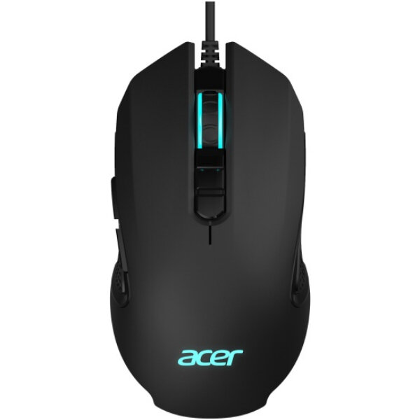 Мышь проводная Acer OMW160 черный, 6400 dpi, USB, кнопки - 8