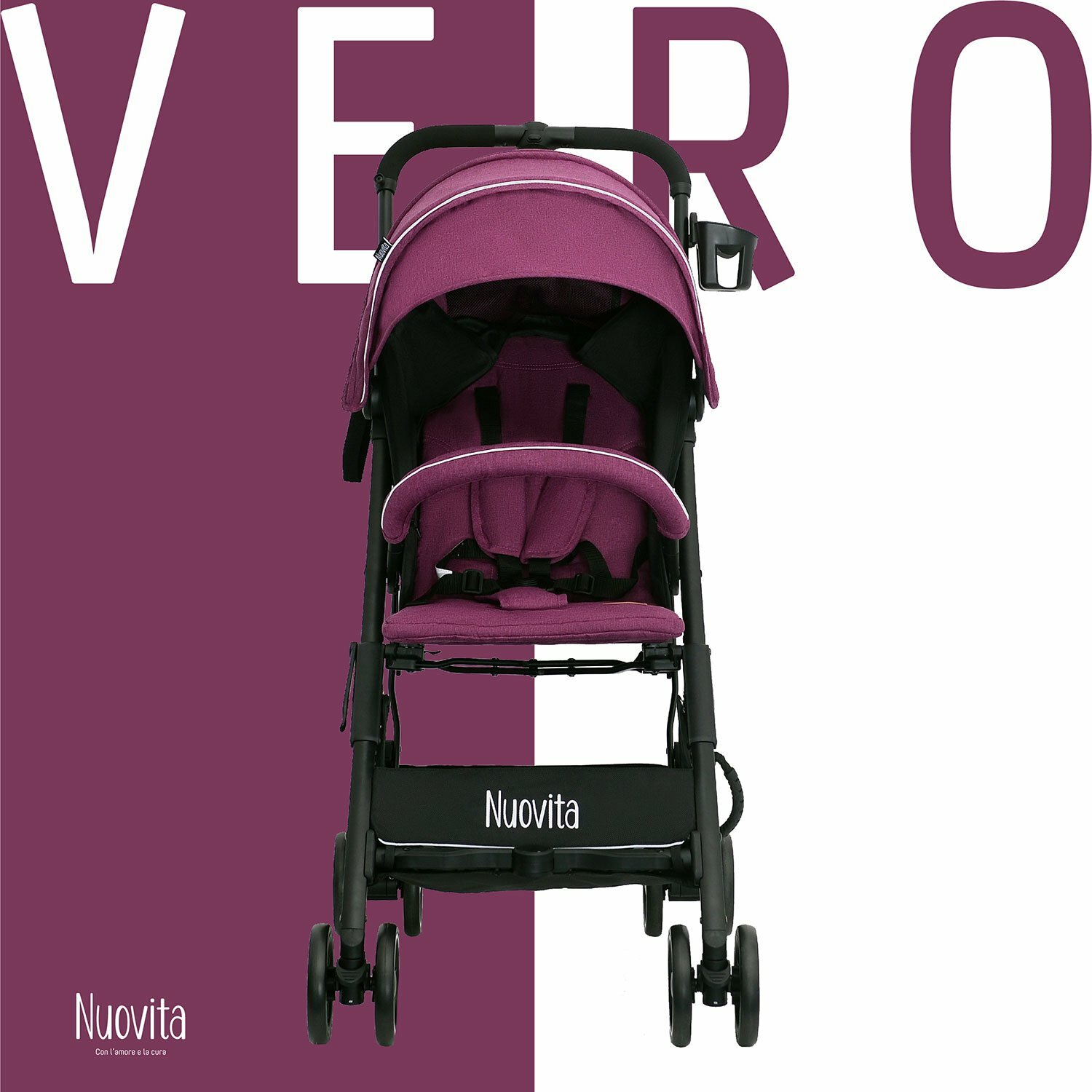 Прогулочная коляска Nuovita Vero, цвет: nero - фото №3