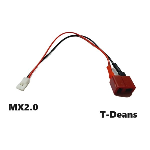 Переходник T-Deans на MCPX MOLEX JST PH 2.0 2P (мама / папа) 119 разъем T-plug красный Т Динс на Walkera YP штекер Syma силовой
