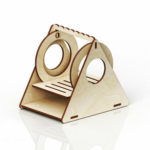 Игровой комплекс для грызунов Качели 13х10х13 аксессуар в клетку из дерева 433₽