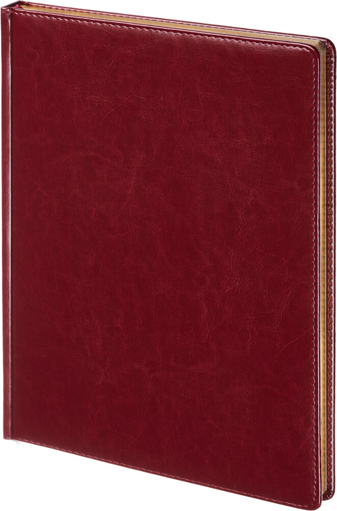 Ежедневник недатированный Attache Sidney Nebraska А4, искусственная кожа, 136 листов, бордовый