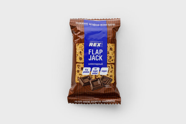 Печенье ProteinRex Flap Jack, протеиновое овсяное шоколадное 60 г - фотография № 10