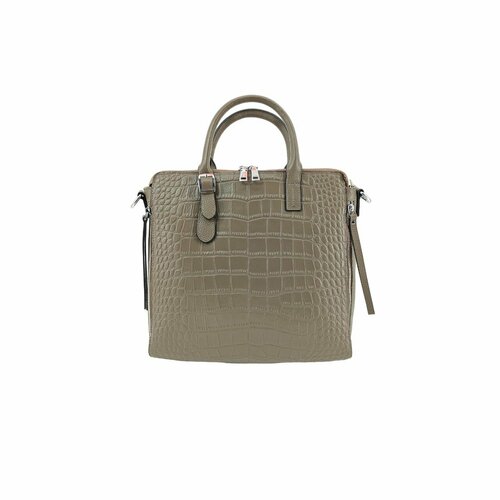 фото Сумка купол , фактура под рептилию, хаки нет бренда