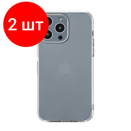 Комплект 2 штук, Чехол защитный uBear Real Case для Iphone 14 Pro, прозрачный