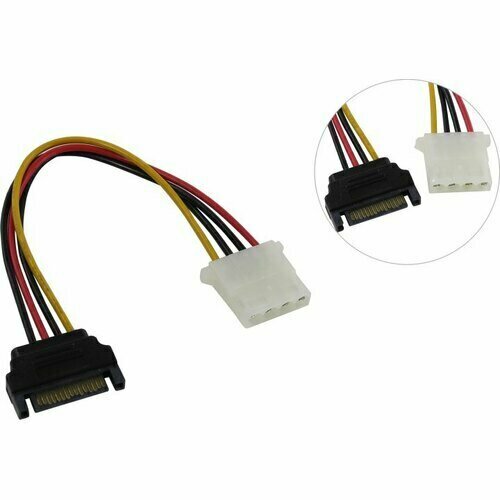 4 контактный разъем molex папа 3 порта molex ide мама разветвитель питания компьютерный адаптер кабель питания i компьютерный кабель Адаптер / Переходник / Коннектор / Sata -> Molex