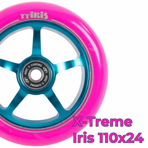 Колесо для трюкового самоката Iris, 110х24мм, pink, вес - 225 гр.