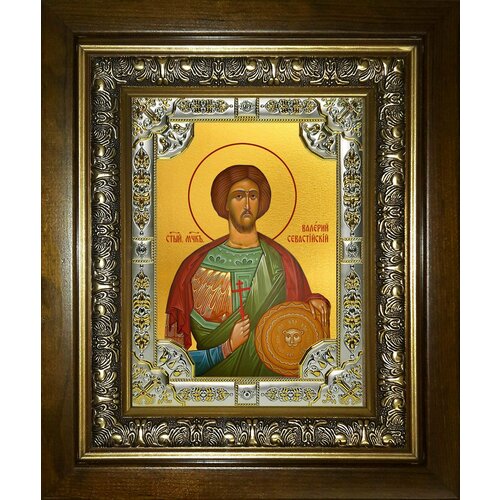 Икона Валерий Севастийский Мученик мученик валерий севастийский икона в широкой рамке 14 5 16 5 см