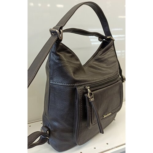 Сумка шоппер Benlinez фактура гладкая серый 3000₽