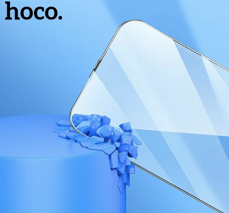 Защитное стекло Hoco для iPhone 12/12 Pro A34 чёрное — фото 1