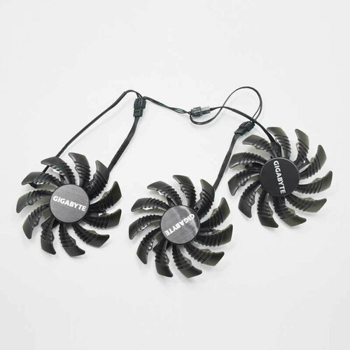 T128010SU PLD08010S12H Комплект вентиляторов 75мм 4pin для видеокарт Gigabyte Nvidia GTX 1000 1600 2000 Series AMD RX 5000 6000 Series 1010₽