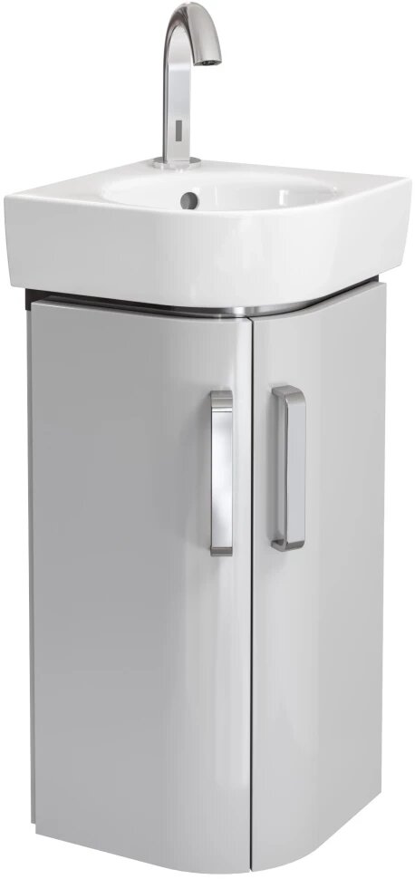 фото Тумба светло-серый глянец/светло-серый матовый 30х30 см Geberit Renova Compact 862133000