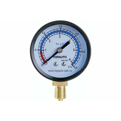 Манометр для ножного насоса измерит 6 атм резьба 12х15 24166 470₽