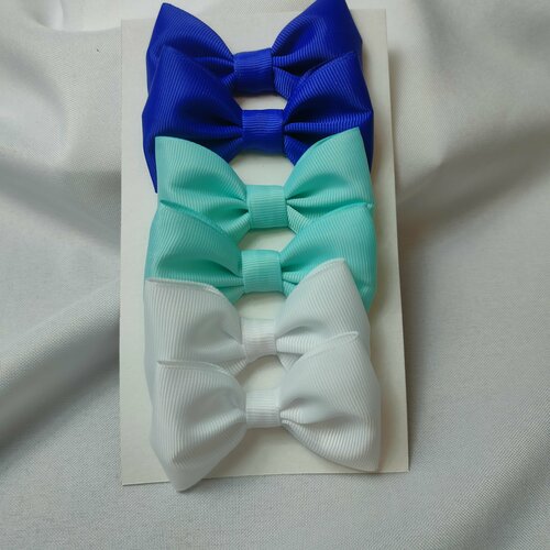 Школьные, для детского сада маленькие банты ручной работы для волос для девочки 6 шт