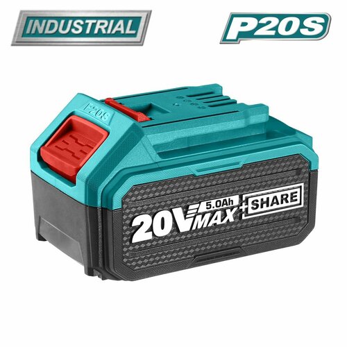 Аккумулятор литий-ионный TOTAL 20 Вольт 5Ач Li-io универсальный для инструментов Тотал аккумуляторная батарея 5199₽